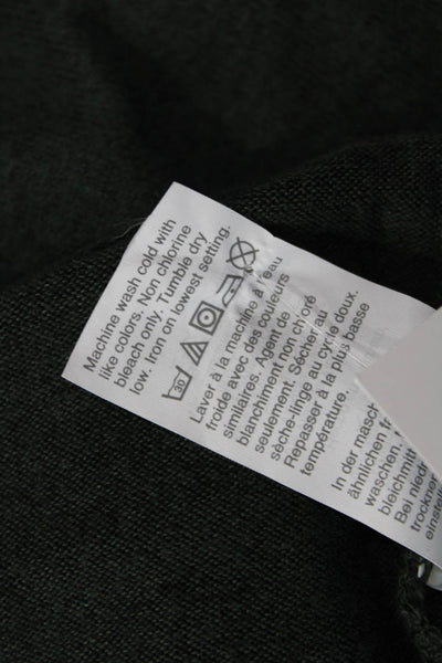 J Crew Women Basic Green Crew Neck Long Sleeve T-Shirt Size S