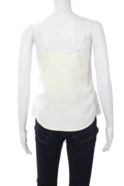 J Crew Womens Camisole V Neck White Polyester Size 00