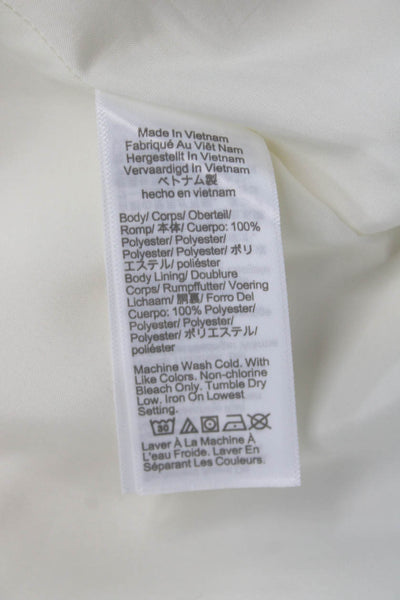 J Crew Womens Camisole V Neck White Polyester Size 00