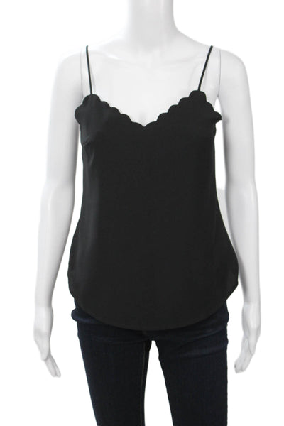 J Crew Womens Camisole Black 100% Polyester Sleeveless Size 00