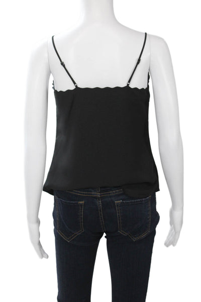 J Crew Womens Camisole Black 100% Polyester Sleeveless Size 00