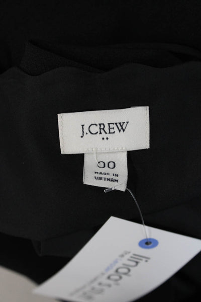 J Crew Womens Camisole Black 100% Polyester Sleeveless Size 00
