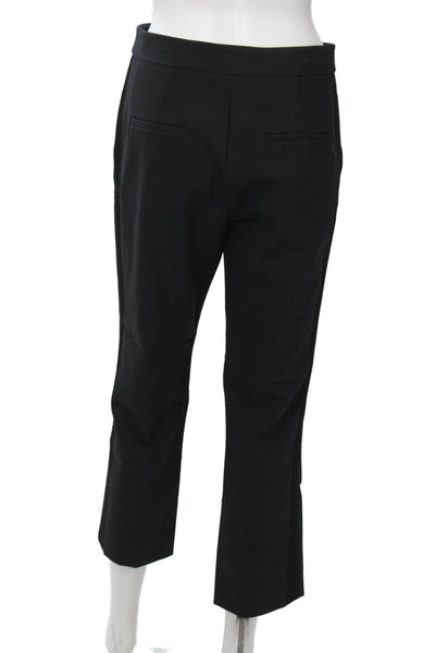 Rebecca Taylor Womens Cropped Dress Pants Black Hook & Eye Size 2