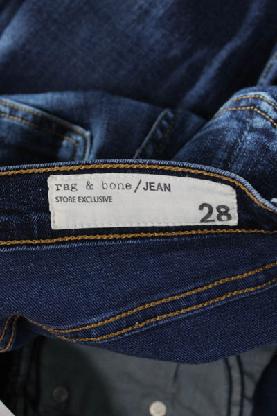 Rag & Bone Jean Women Dark Blue High Rise Skinny Jeans Size 28