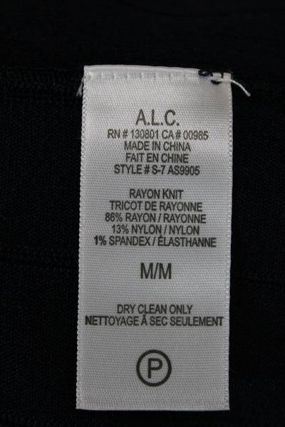ALC Womens Flare Mini Skater Skirt Dark Blue Size M