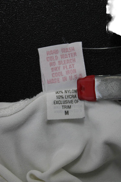 Only Hearts Womens Basic Long Sleeve White T-Shirt Size M