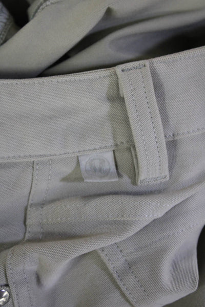 Lululemon Women Chino Pants Beige Cotton Button Size M