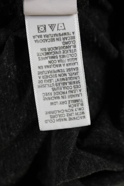 Standard James Perse Womens Dark Gray Long Sleeve Crew Neck T Shirt Size 2