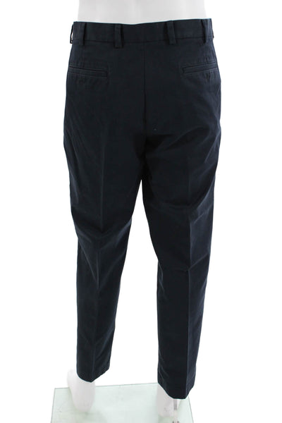 Brooks Brothers Mens Chino Dress Pants Dark Blue 100% Cotton Size 36