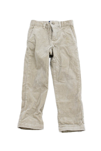 Polo Ralph Lauren Boys Cotton Buttoned Cuffed Hem Corduroy Pants Brown Size 4