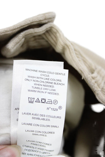 Polo Ralph Lauren Boys Cotton Buttoned Cuffed Hem Corduroy Pants Brown Size 4