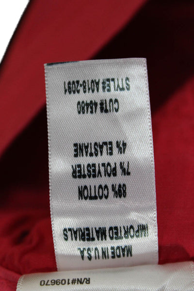Agolde Women Ankle Skinny Jeans Red Button 98% Cotton Size 24