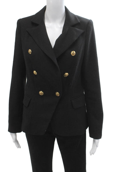 Lioness Unisex Classic Black Collared Button Blazer Long Sleeve Size M