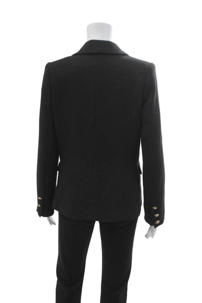 Lioness Unisex Classic Black Collared Button Blazer Long Sleeve Size M