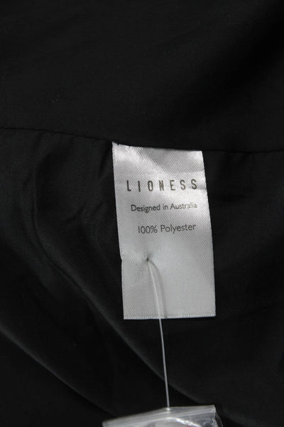 Lioness Unisex Classic Black Collared Button Blazer Long Sleeve Size M