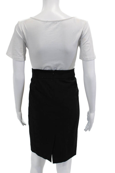 Calvin Klein Women Straight Pencil Skirt Black Solid Size 12