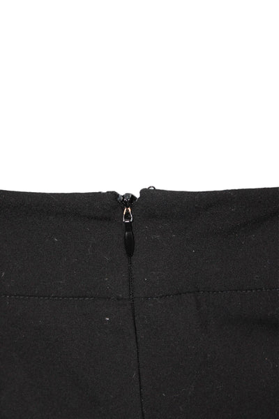 Calvin Klein Women Straight Pencil Skirt Black Solid Size 12