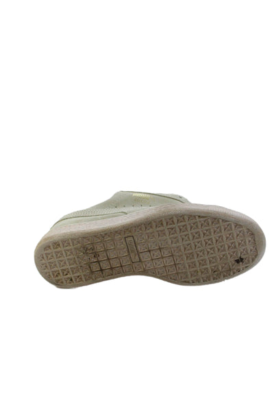 Puma Womens Suede Paneled Low Top Athletic Sneakers Gray Size 7