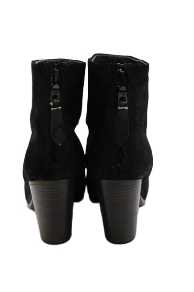 Rag & Bone Womens Leather Zip Up Newbury Ankle Boots Black Size 36 6