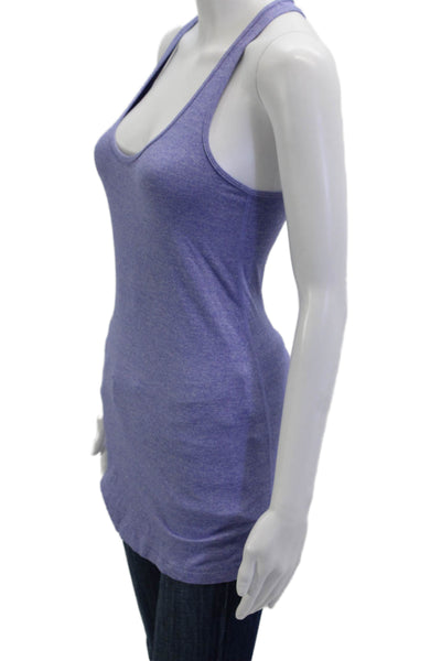 Lululemon Womens Basic Sleeveless Tank Purple Nylon Round Neck Size 8