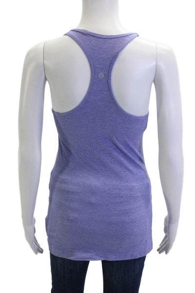 Lululemon Womens Basic Sleeveless Tank Purple Nylon Round Neck Size 8