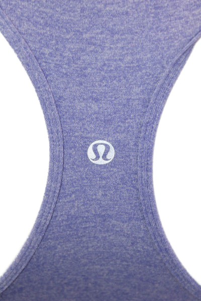 Lululemon Womens Basic Sleeveless Tank Purple Nylon Round Neck Size 8