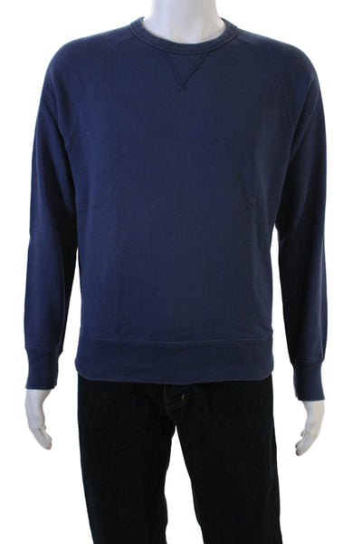 Uniqlo Mens Dark Blue 100% Cotton Crewneck Pullover Sweatshirt Size S