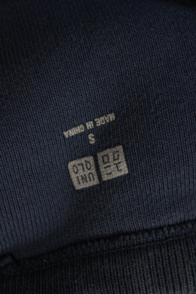 Uniqlo Mens Dark Blue 100% Cotton Crewneck Pullover Sweatshirt Size S