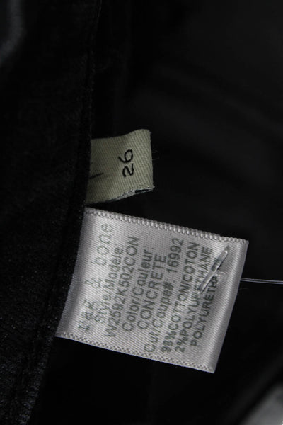 Rag & Bone Womens Ankle Skinny Jeans Black Mid Rise Button Size 26