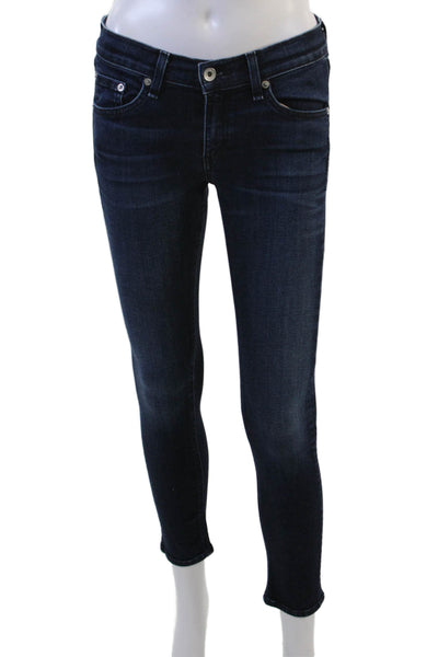 Rag & Bone Jean Womens Ankle Skinny Jeans Dark Blue Size 26