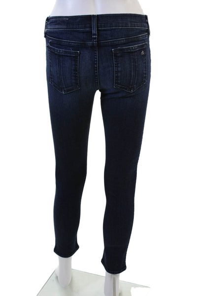 Rag & Bone Jean Womens Ankle Skinny Jeans Dark Blue Size 26
