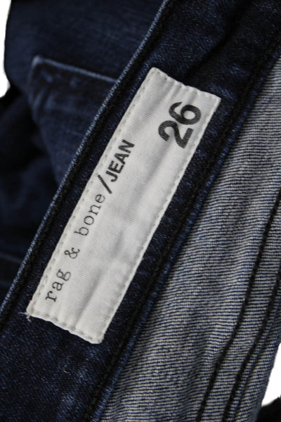 Rag & Bone Jean Womens Ankle Skinny Jeans Dark Blue Size 26