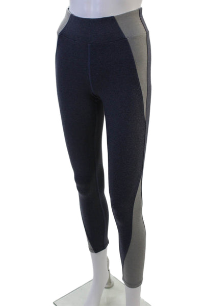 Heroine Sport Womens Ankle Jeggings Dark Blue Supplex Lycra Zip Size S