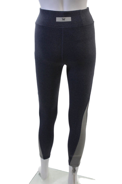 Heroine Sport Womens Ankle Jeggings Dark Blue Supplex Lycra Zip Size S