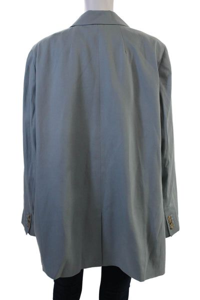 Madewell Womens Gray Collared Button Blazer Long Sleeve Size 2X
