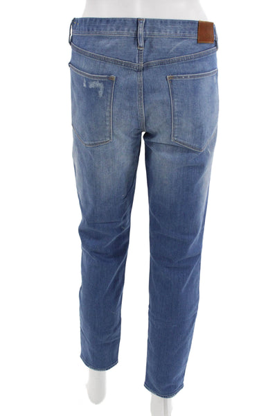 Madewell Women Ankle Cropped Jeans Blue Mid Rise Inseam 27 Size 30