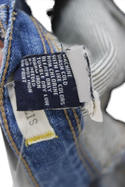 Madewell Women Ankle Cropped Jeans Blue Mid Rise Inseam 27 Size 30