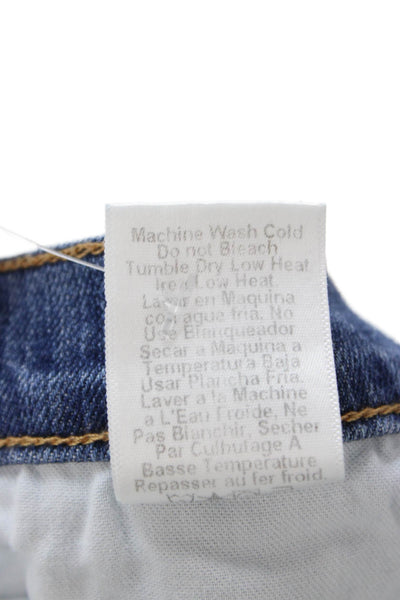 Current/Elliott Women Cropped Ankle Skinny Jeans Blue Mid Rise Size 29