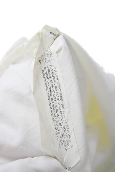 Theory Womens Basic White Button-Up Collared 3/4 Sleeve Blouse Size 0P