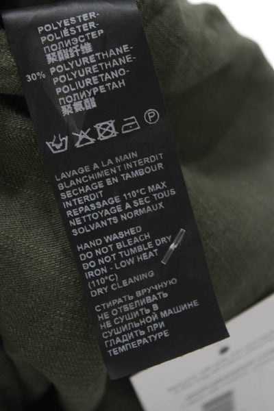 The Kooples Women Green Collared 3/4 Sleeve Jumpsuit Size 1