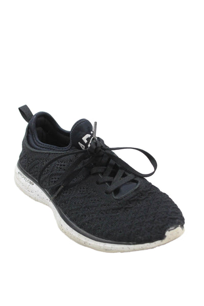 APL: Athletic Propulsion Labs Womens Mesh Tied Running Sneakers Black Size 7.5