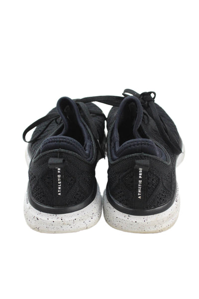 APL: Athletic Propulsion Labs Womens Mesh Tied Running Sneakers Black Size 7.5