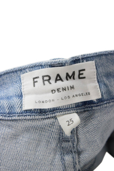 Frame Womens Light Blue Ankle Cropped Jeans Size 25