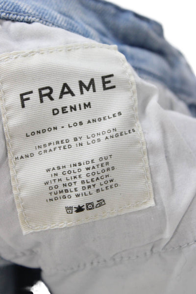 Frame Womens Light Blue Ankle Cropped Jeans Size 25