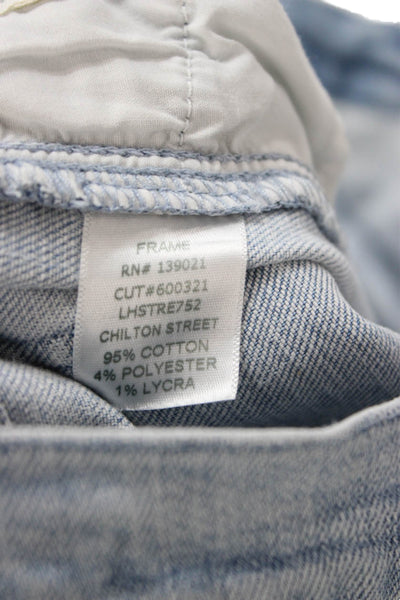 Frame Womens Light Blue Ankle Cropped Jeans Size 25