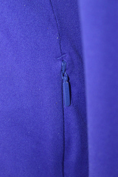 Athleta Women Mock Neck Long Sleeve Zip Top Purple Basic Outdoor Size XS