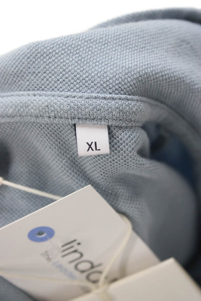 NN07 Mens Cotton Collared Short Sleeve Polo Shirt Blue Size XL