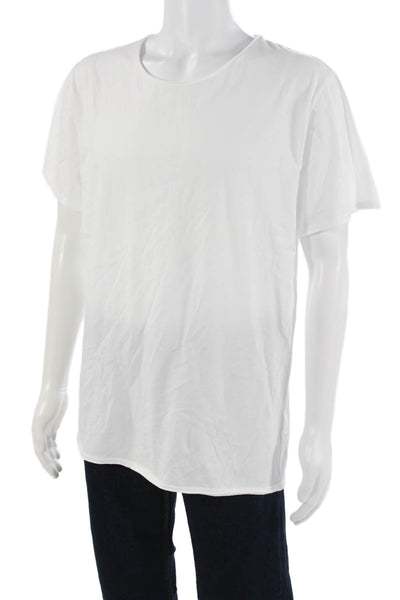 Drykorn for Beautiful People Mens White Cotton Round Neck T-Shirt Size XL
