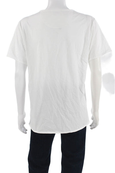 Drykorn for Beautiful People Mens White Cotton Round Neck T-Shirt Size XL