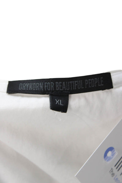 Drykorn for Beautiful People Mens White Cotton Round Neck T-Shirt Size XL